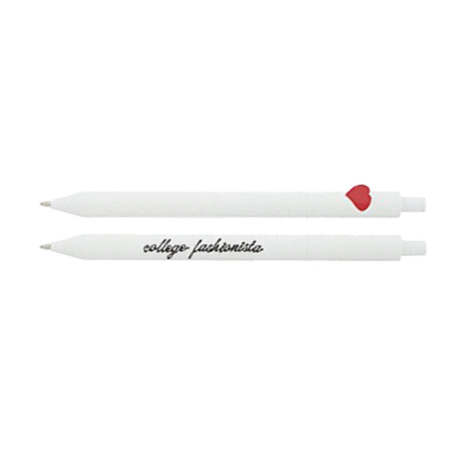 College Fashionista Heart Pen