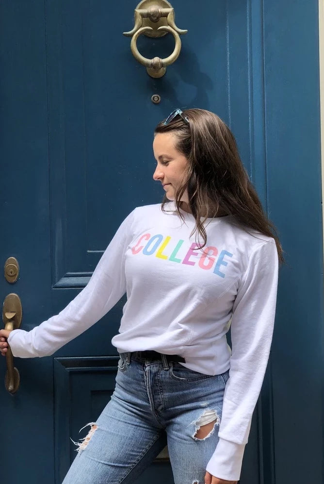 Colorful College Sweatshirt