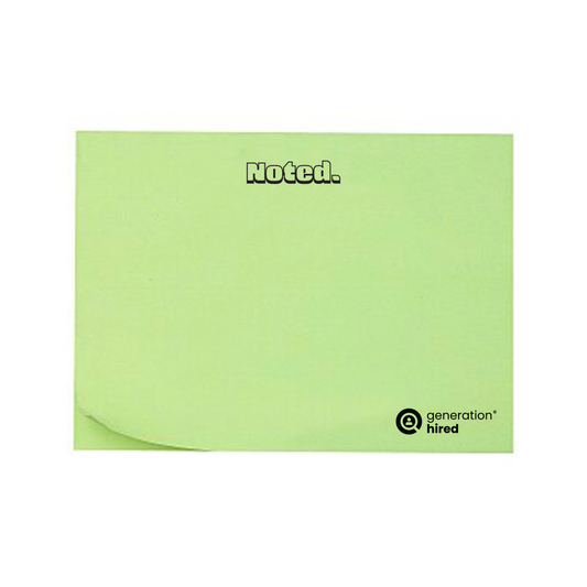Generation Hired "Noted" Post-it Notes