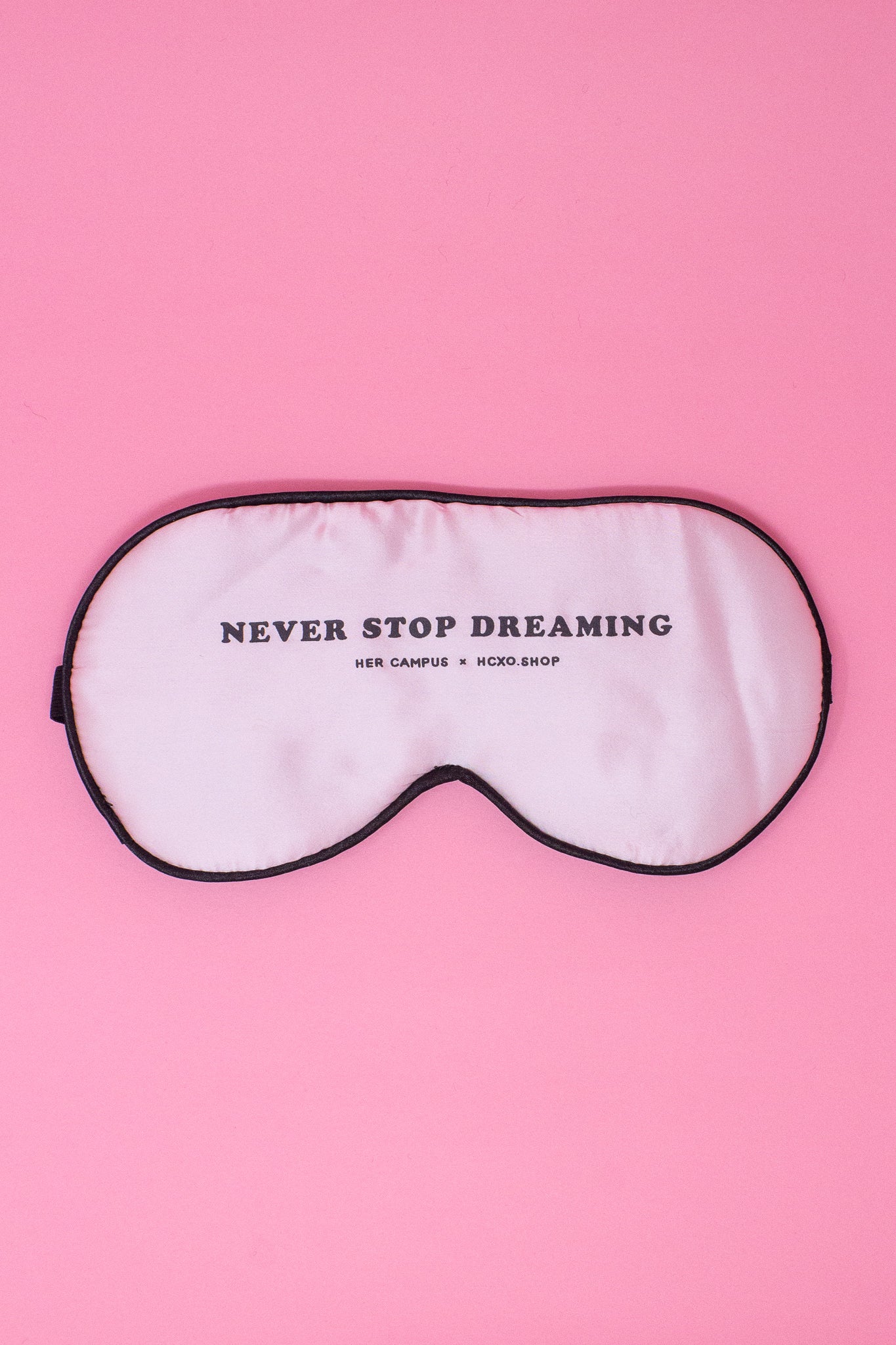 Never Stop Dreaming Silk Sleep Mask - Blush Pink